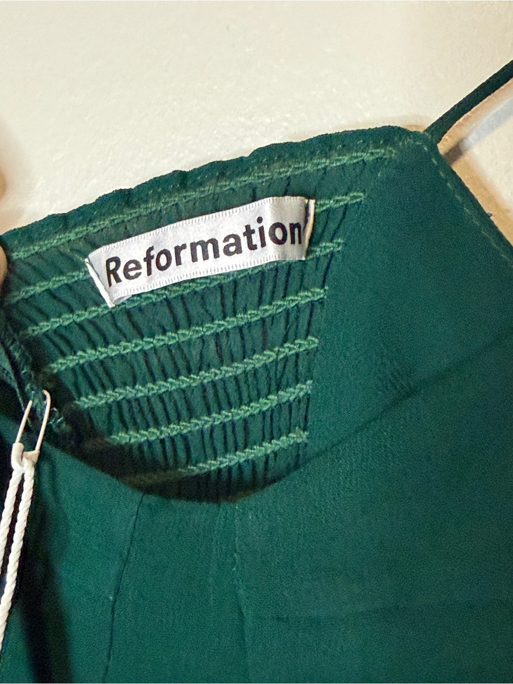 Reformation Green Midi Dress